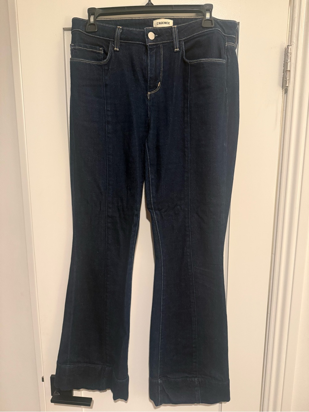 L'AGENCE Dark Indigo Flare Jeans